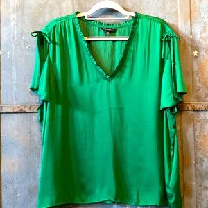 Banana Republic Green split sleeve blouse